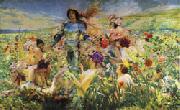 Georges Rochegrosse The Knight of the Flowers(Parsifal) oil painting picture wholesale